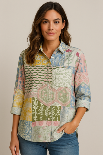 Natasha | Elegant Blomsterbluse