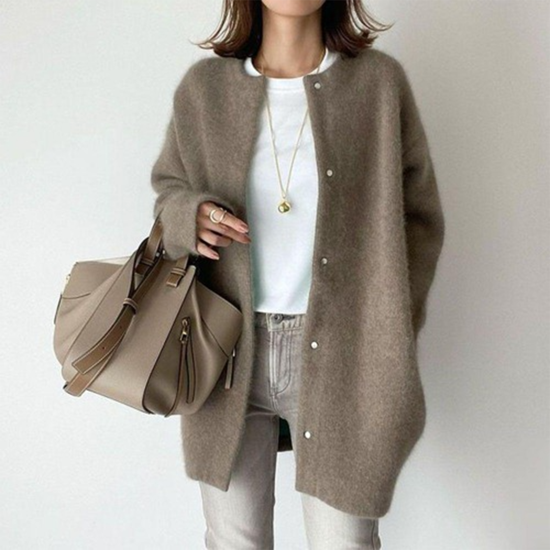 Elanora – Elegant Blød Strikcardigan