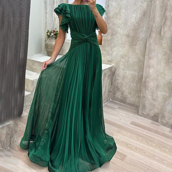 Liese - Elegant Farverig Aftenkjole