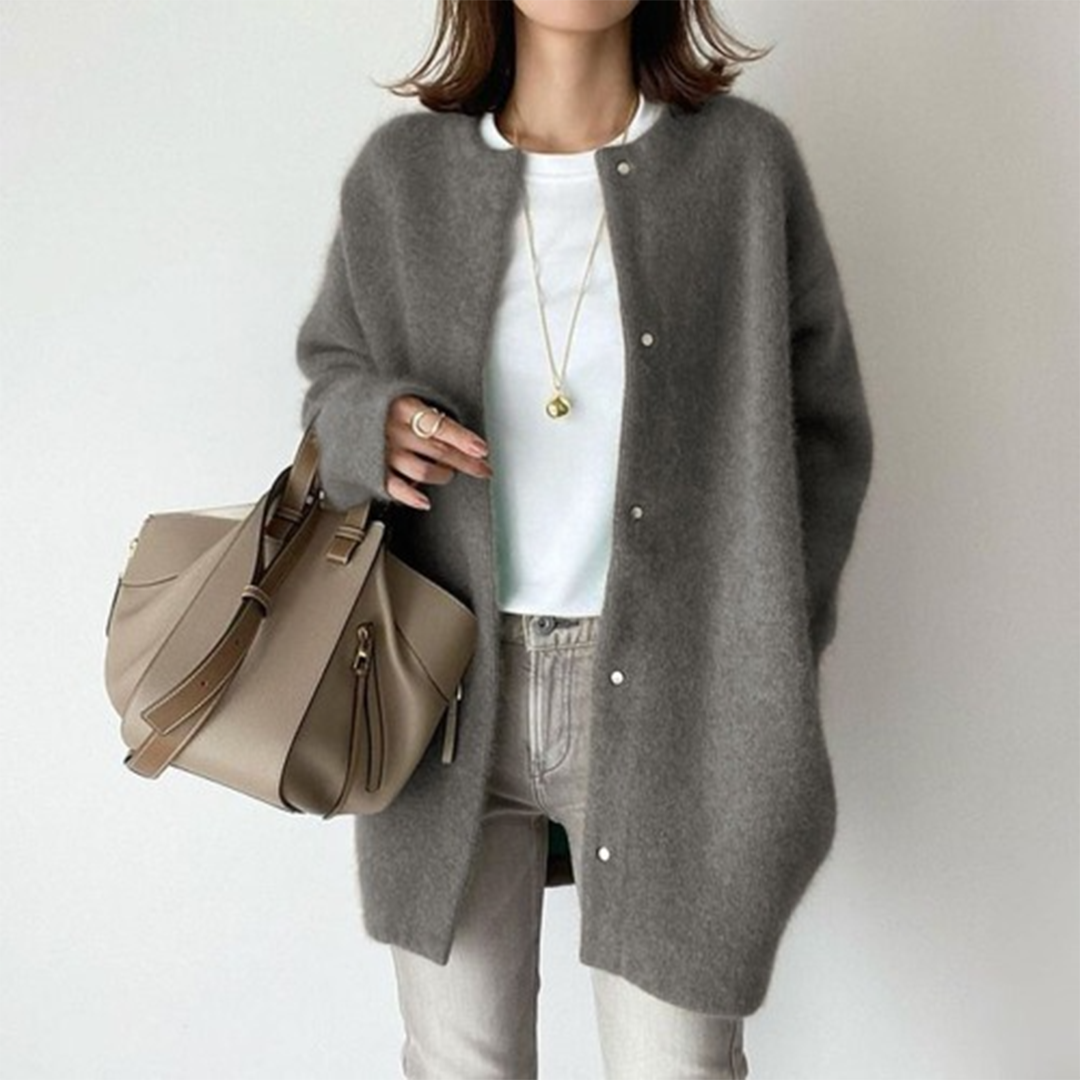 Elanora – Elegant Blød Strikcardigan