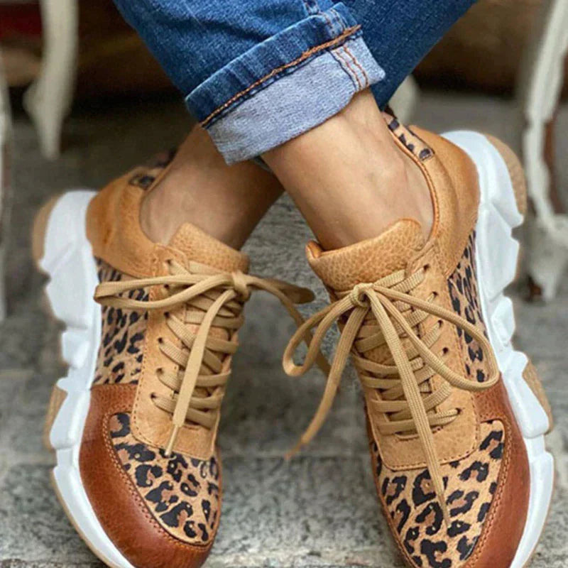Crizzy | Komfortable Sneakers i Panterprint