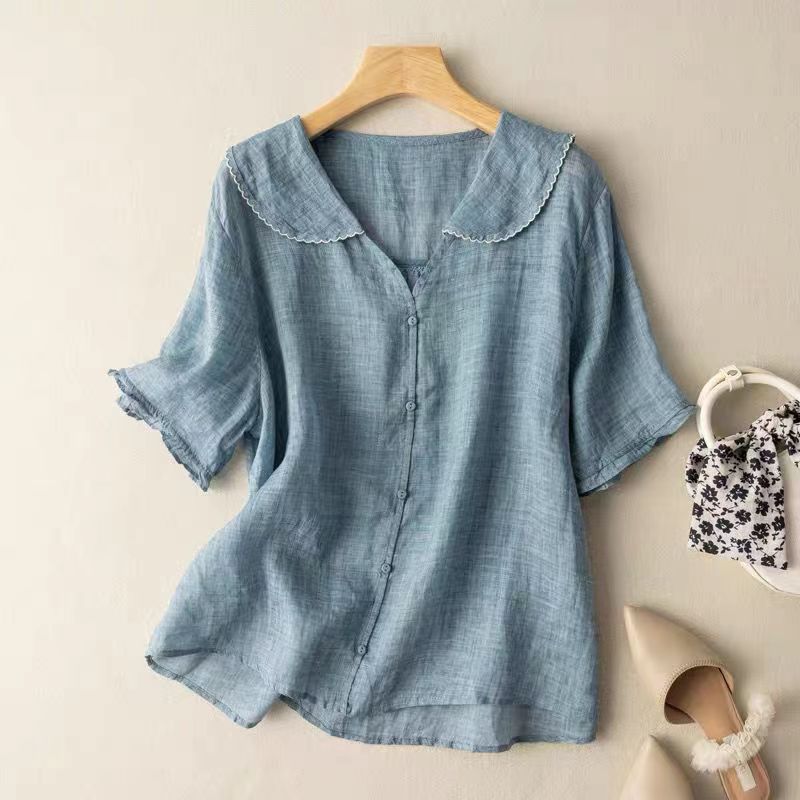 Adele | Let Linned Bluse