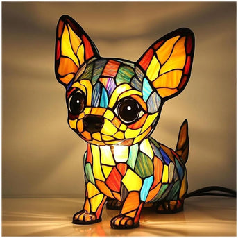 Chacha | Lampe til hunden Magisk i farvet glas