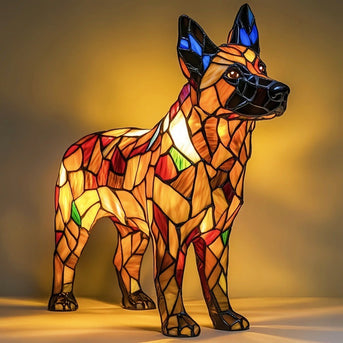 Bandyta | Magisk Lampe Hund i Farvet Glas
