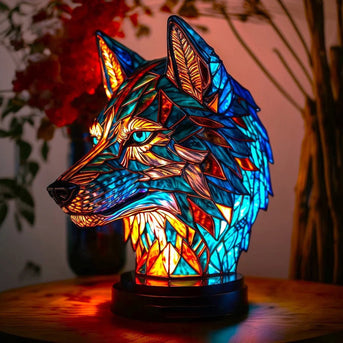 Blaze | Lampe Magisk Ulv med farvet glas