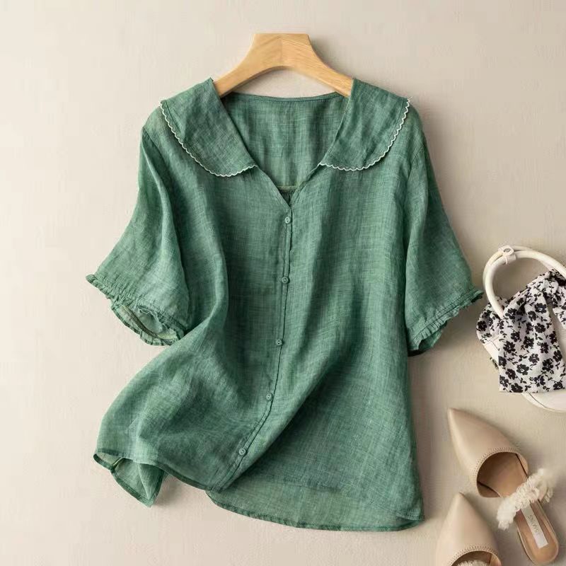 Adele | Let Linned Bluse