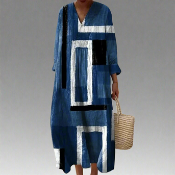 Leah™ | Elegant Geometrisk Kjole