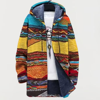Elena | Tribal-stil hættetrøje