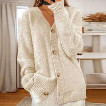 Éloise | Cardigan med kabelstrik