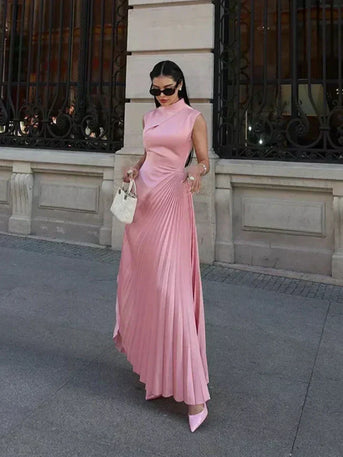 Ellison - Klassisk Maxi Kjole med Drapering