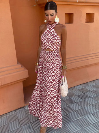 Mickay™ | Elegant Midi Kjole med Drapering og Off-the-Shoulder Stropper