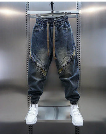 Laurent™ | Baggy Denim Bukser med Bælte