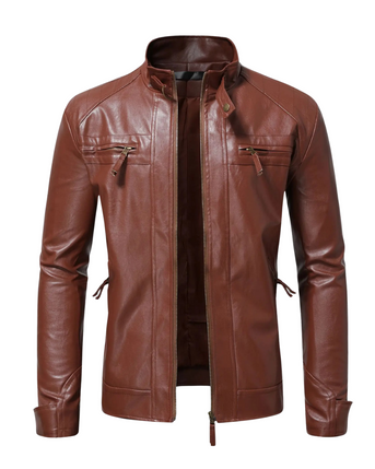 Coriel – Slim-Fit Læder Bikerjakke