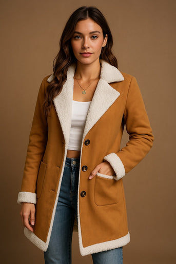 Amelia | Pelsjakke i sherpa