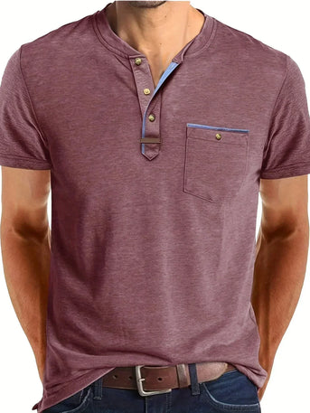 Savrani™ | Elegant t-shirt med rund hals og lomme