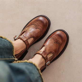 Velda™ | Elegante Mary Janes i læder