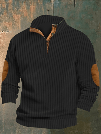 COOPER - SPLIT SWEATER MED HØJ KRAVE